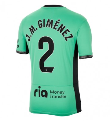 Atletico Madrid Jose Gimenez #2 Alternativní Dres 2023-24 Krátkým Rukávem