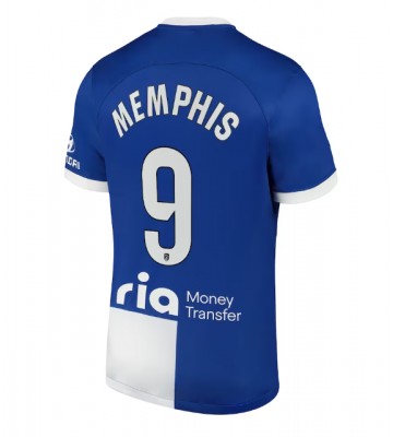 Atletico Madrid Memphis Depay #9 Venkovní Dres 2023-24 Krátkým Rukávem