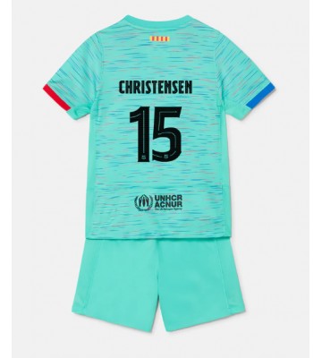 Barcelona Andreas Christensen #15 Alternativní dres komplet pro Děti 2023-24 Krátkým Rukávem (+ Krátké kalhoty)
