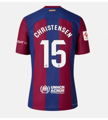 Barcelona Andreas Christensen #15 Domácí Dres pro Dámy 2023-24 Krátkým Rukávem