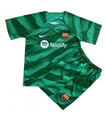 Barcelona Brankář Domácí dres komplet pro Děti 2023-24 Krátkým Rukávem (+ Krátké kalhoty)