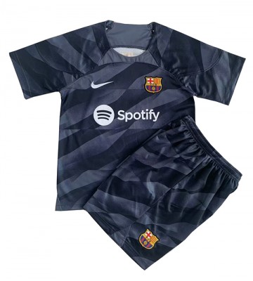 Barcelona Brankář Venkovní dres komplet pro Děti 2023-24 Krátkým Rukávem (+ Krátké kalhoty)