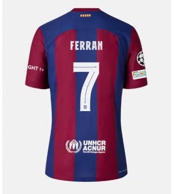 Barcelona Ferran Torres #7 Domácí Dres 2023-24 Krátkým Rukávem