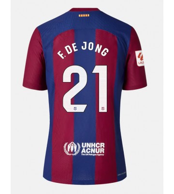 Barcelona Frenkie de Jong #21 Domácí Dres 2023-24 Krátkým Rukávem
