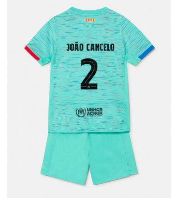 Barcelona Joao Cancelo #2 Alternativní dres komplet pro Děti 2023-24 Krátkým Rukávem (+ Krátké kalhoty)