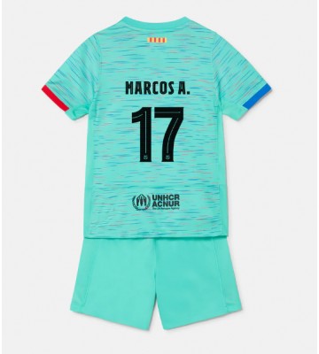 Barcelona Marcos Alonso #17 Alternativní dres komplet pro Děti 2023-24 Krátkým Rukávem (+ Krátké kalhoty)
