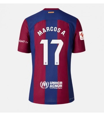 Barcelona Marcos Alonso #17 Domácí Dres pro Dámy 2023-24 Krátkým Rukávem