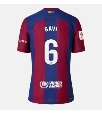 Barcelona Paez Gavi #6 Domácí Dres pro Dámy 2023-24 Krátkým Rukávem