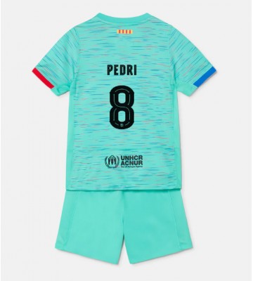 Barcelona Pedri Gonzalez #8 Alternativní dres komplet pro Děti 2023-24 Krátkým Rukávem (+ Krátké kalhoty)