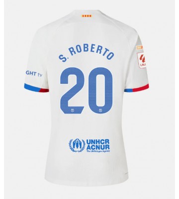 Barcelona Sergi Roberto #20 Venkovní Dres 2023-24 Krátkým Rukávem