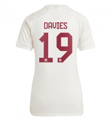 Bayern Munich Alphonso Davies #19 Alternativní Dres pro Dámy 2023-24 Krátkým Rukávem