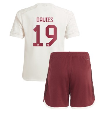 Bayern Munich Alphonso Davies #19 Alternativní dres komplet pro Děti 2023-24 Krátkým Rukávem (+ Krátké kalhoty)