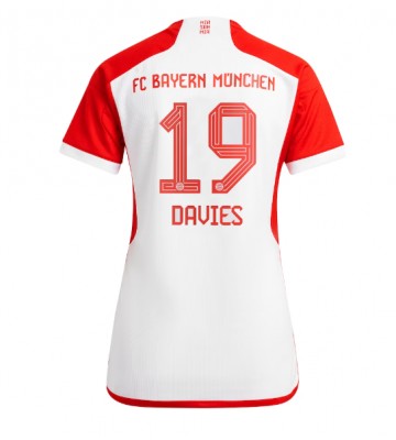 Bayern Munich Alphonso Davies #19 Domácí Dres pro Dámy 2023-24 Krátkým Rukávem