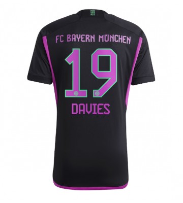 Bayern Munich Alphonso Davies #19 Venkovní Dres 2023-24 Krátkým Rukávem
