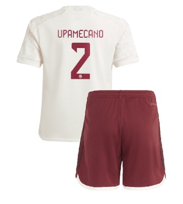 Bayern Munich Dayot Upamecano #2 Alternativní dres komplet pro Děti 2023-24 Krátkým Rukávem (+ Krátké kalhoty)