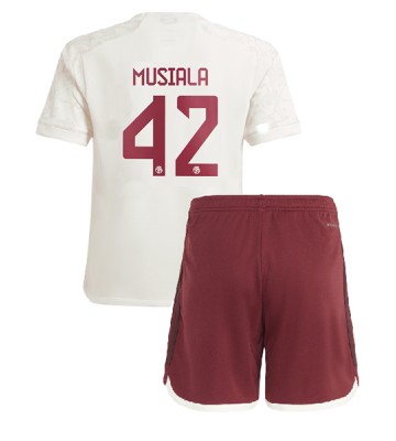 Bayern Munich Jamal Musiala #42 Alternativní dres komplet pro Děti 2023-24 Krátkým Rukávem (+ Krátké kalhoty)