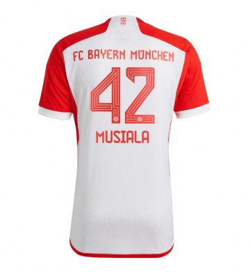 Bayern Munich Jamal Musiala #42 Domácí Dres 2023-24 Krátkým Rukávem