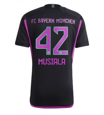 Bayern Munich Jamal Musiala #42 Venkovní Dres 2023-24 Krátkým Rukávem