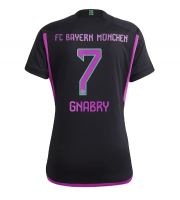 Bayern Munich Serge Gnabry #7 Venkovní Dres pro Dámy 2023-24 Krátkým Rukávem