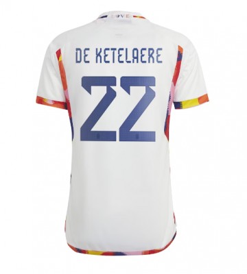 Belgie Charles De Ketelaere #22 Venkovní Dres MS 2022 Krátkým Rukávem