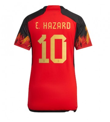 Belgie Eden Hazard #10 Domácí Dres pro Dámy MS 2022 Krátkým Rukávem