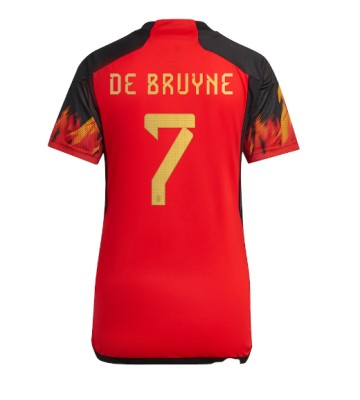 Belgie Kevin De Bruyne #7 Domácí Dres pro Dámy MS 2022 Krátkým Rukávem