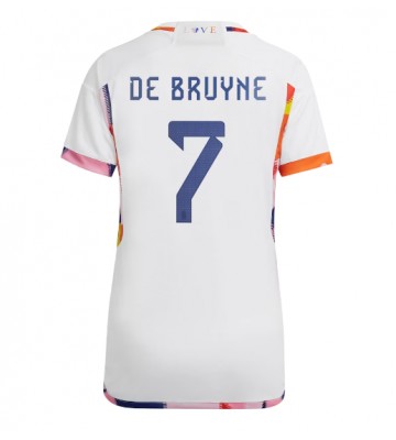 Belgie Kevin De Bruyne #7 Venkovní Dres pro Dámy MS 2022 Krátkým Rukávem