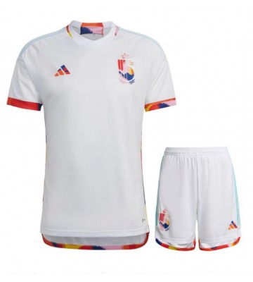 Belgie Venkovní dres komplet pro Děti MS 2022 Krátkým Rukávem (+ Krátké kalhoty)