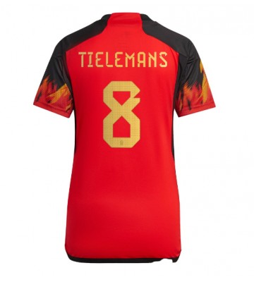 Belgie Youri Tielemans #8 Domácí Dres pro Dámy MS 2022 Krátkým Rukávem
