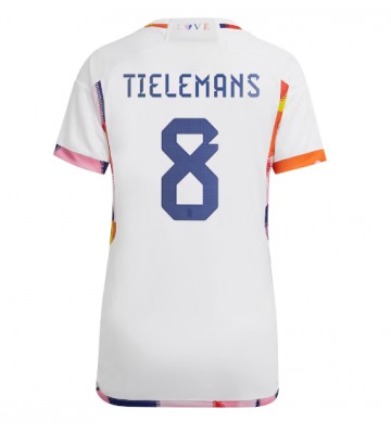 Belgie Youri Tielemans #8 Venkovní Dres pro Dámy MS 2022 Krátkým Rukávem