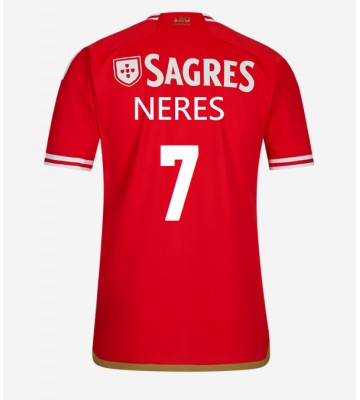 Benfica David Neres #7 Domácí Dres 2023-24 Krátkým Rukávem