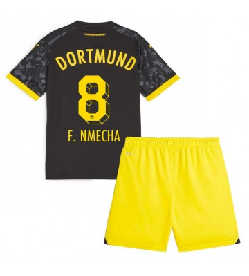 Borussia Dortmund Felix Nmecha #8 Venkovní dres komplet pro Děti 2023-24 Krátkým Rukávem (+ Krátké kalhoty)