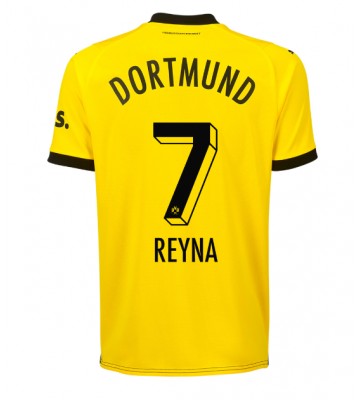 Borussia Dortmund Giovanni Reyna #7 Domácí Dres 2023-24 Krátkým Rukávem