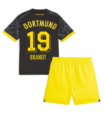 Borussia Dortmund Julian Brandt #19 Venkovní dres komplet pro Děti 2023-24 Krátkým Rukávem (+ Krátké kalhoty)