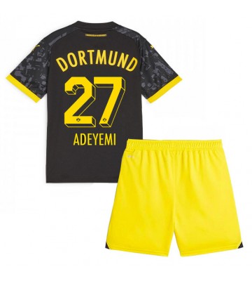 Borussia Dortmund Karim Adeyemi #27 Venkovní dres komplet pro Děti 2023-24 Krátkým Rukávem (+ Krátké kalhoty)