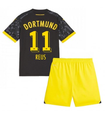 Borussia Dortmund Marco Reus #11 Venkovní dres komplet pro Děti 2023-24 Krátkým Rukávem (+ Krátké kalhoty)