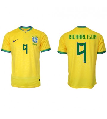 Brazílie Richarlison #9 Domácí Dres MS 2022 Krátkým Rukávem