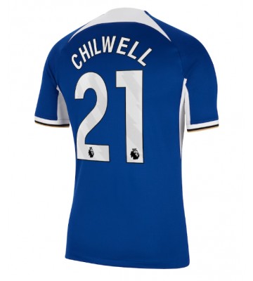 Chelsea Ben Chilwell #21 Domácí Dres 2023-24 Krátkým Rukávem
