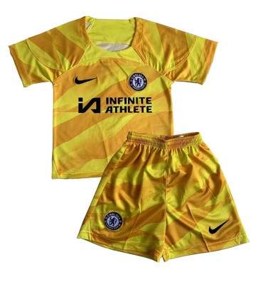 Chelsea Brankář Alternativní dres komplet pro Děti 2023-24 Krátkým Rukávem (+ Krátké kalhoty)