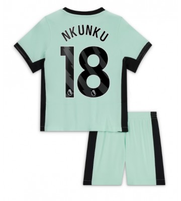 Chelsea Christopher Nkunku #18 Alternativní dres komplet pro Děti 2023-24 Krátkým Rukávem (+ Krátké kalhoty)