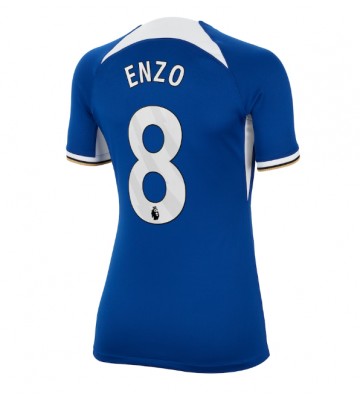 Chelsea Enzo Fernandez #8 Domácí Dres pro Dámy 2023-24 Krátkým Rukávem