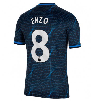 Chelsea Enzo Fernandez #8 Venkovní Dres 2023-24 Krátkým Rukávem