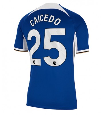 Chelsea Moises Caicedo #25 Domácí Dres 2023-24 Krátkým Rukávem