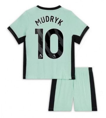 Chelsea Mykhailo Mudryk #10 Alternativní dres komplet pro Děti 2023-24 Krátkým Rukávem (+ Krátké kalhoty)