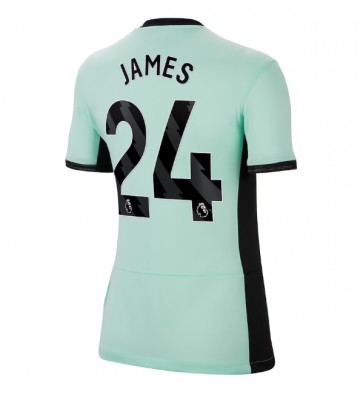 Chelsea Reece James #24 Alternativní Dres pro Dámy 2023-24 Krátkým Rukávem