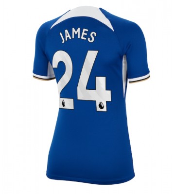 Chelsea Reece James #24 Domácí Dres pro Dámy 2023-24 Krátkým Rukávem