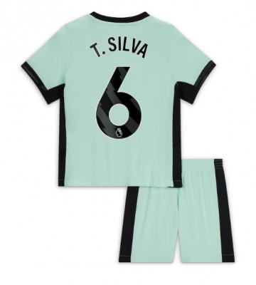 Chelsea Thiago Silva #6 Alternativní dres komplet pro Děti 2023-24 Krátkým Rukávem (+ Krátké kalhoty)