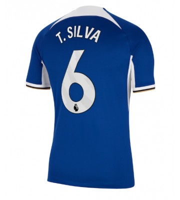 Chelsea Thiago Silva #6 Domácí Dres 2023-24 Krátkým Rukávem