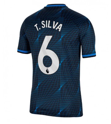 Chelsea Thiago Silva #6 Venkovní Dres 2023-24 Krátkým Rukávem