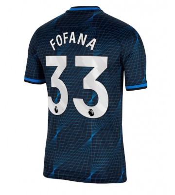 Chelsea Wesley Fofana #33 Venkovní Dres 2023-24 Krátkým Rukávem